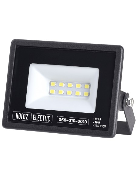 LED Flutlicht-Aussenstrahler LEON-10 10W Schwarz 6400K IP65