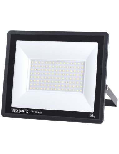 LED Flutlicht-Aussenstrahler LEON-100 100W Schwarz 6400K IP65