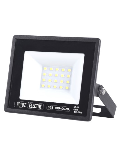 LED Flutlicht-Aussenstrahler LEON-20 20W Schwarz 6400K IP65