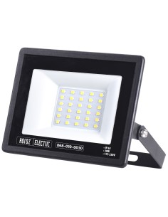 LED Flutlicht-Aussenstrahler LEON-30 30W Schwarz 6400K IP65