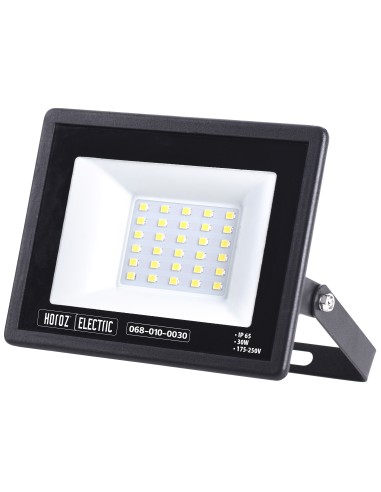 LED Flutlicht-Aussenstrahler LEON-30 30W Schwarz 6400K IP65