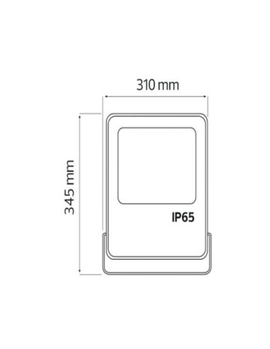 LED-Projektor LEOPAR-150 150W Schwarz 6400K IP65