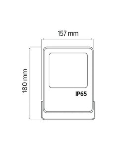 LED-Projektor LEOPAR-20 20W Schwarz 6400K IP65 2