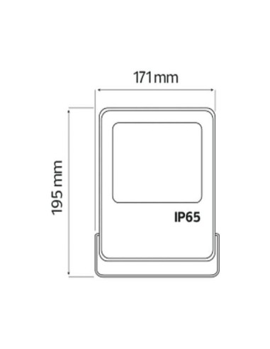 LED-Projektor LEOPAR-30 30W Schwarz 6400K IP65