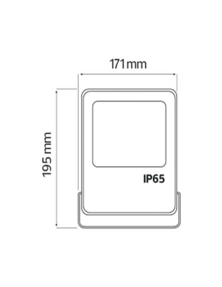 LED-Projektor LEOPAR-30 30W Schwarz 6400K IP65