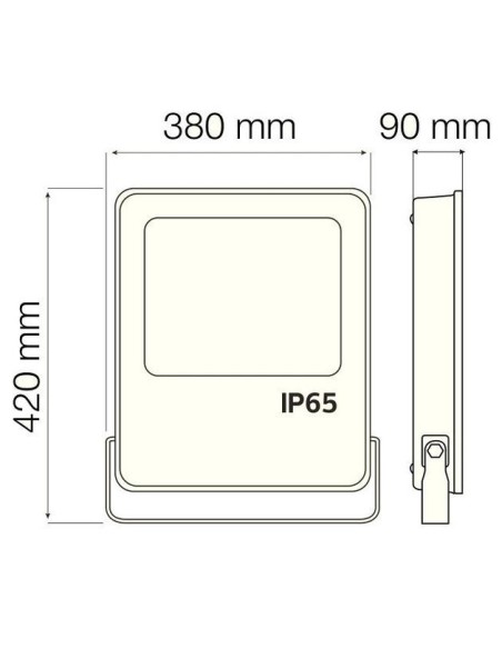 LED-Projektor LEOPAR-300 300W Schwarz 6400K IP65