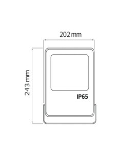 LED-Projektor LEOPAR-50 50W Schwarz 6400K IP65 2
