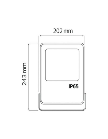 LED-Projektor LEOPAR-50 50W Schwarz 6400K IP65