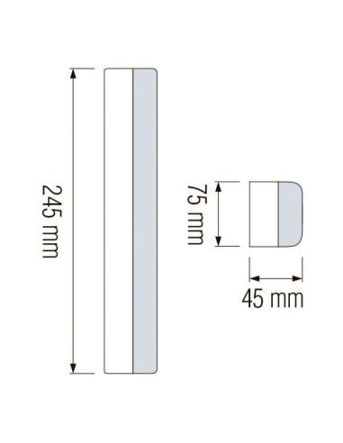 LED wiederaufladbare Notlampe MALDINI-2 13W
