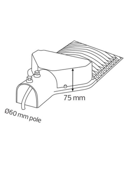 LED-Straßenlaterne ORLANDO-150 150W 6400K Schwarz
