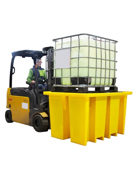 IBC-Auffangpalette inkl. Abfüllbereich & Gitterrost 1125L Wanne