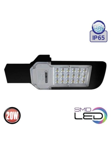LED-Straßenlaterne ORLANDO-20 20W 6400K Schwarz