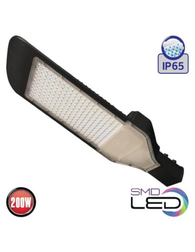 LED Straßenlaterne ORLANDO-200 200W 6400K Schwarz