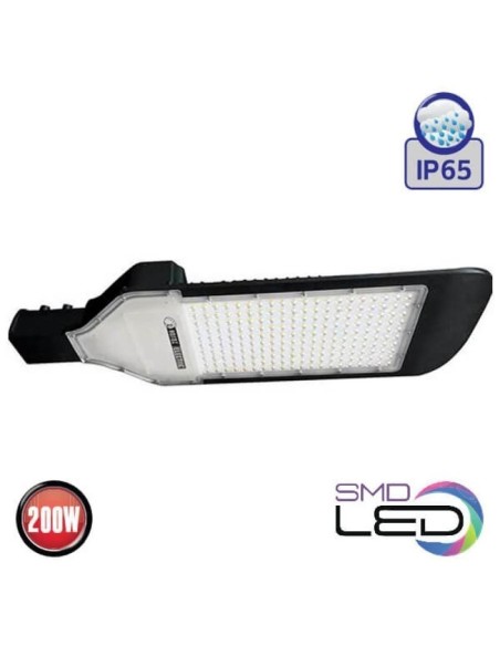 LED Straßenlaterne ORLANDO-200 200W 6400K Schwarz