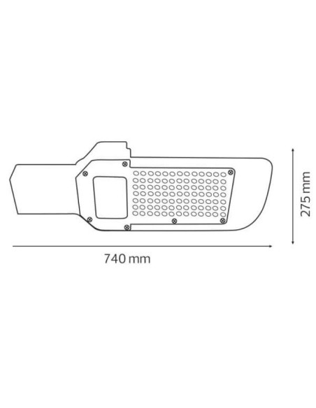 LED Straßenlaterne ORLANDO-200 200W 6400K Schwarz