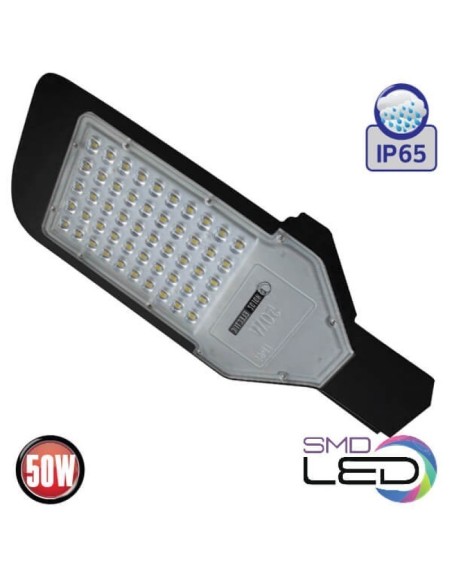 LED-Straßenlaterne ORLANDO-50 50W 6400K Schwarz