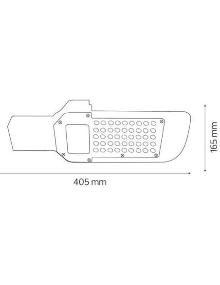LED-Straßenlaterne ORLANDO-50 50W 6400K Schwarz