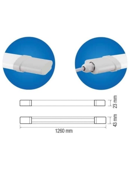 Wasserdichte Led-lampe RIVER/X-36 36W 6400K