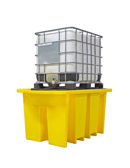 IBC-Auffangpalette inkl. Abfüllbereich & Gitterrost 1125L Wanne