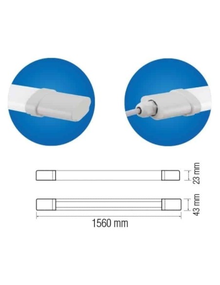 Wasserdichte Led-lampe RIVER/X-45 45W 6400K