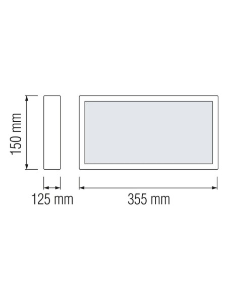 LED-Notausgangsleuchte ROBSON 3W Up