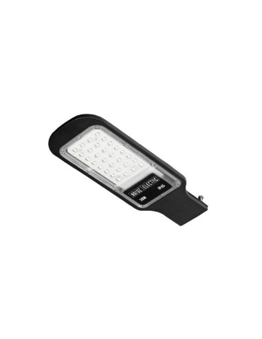 LED Straßenlaterne TEXAS-30 30W 6400K Schwarz
