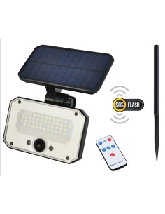 LED Faltbarer Solarprojektor mit PIR-Sensor SPARROW-16 16W 6400K