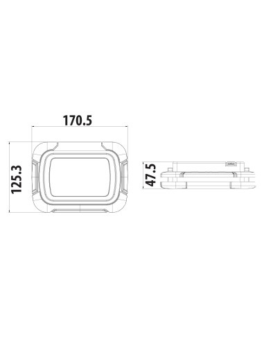 Wiederaufladbarer LED-Projektor PANDA-10 10W 6400K