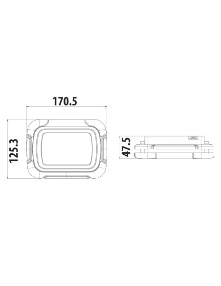 Wiederaufladbarer LED-Projektor PANDA-10 10W 6400K
