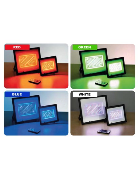 LED RGB Projektor REMIX-50 50W Schwarz IP65