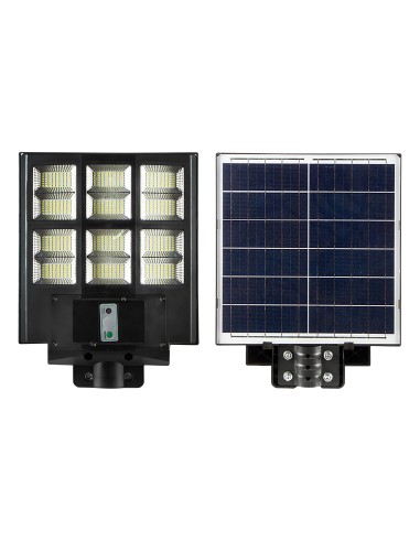 LED Solar Straßenlaterne GRAND/XL-600 600W 6400K Schwarz IP65