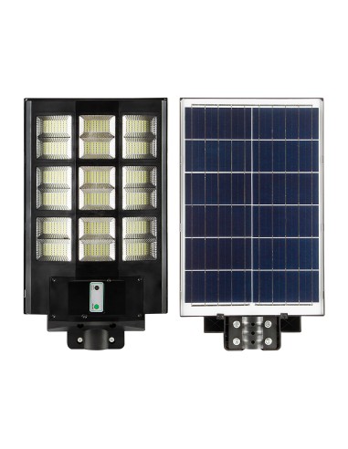 LED Solar Straßenlaterne GRAND/XL-900 900W 6400K Schwarz IP65