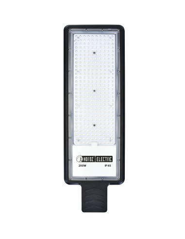 LED Solar Straßenlaterne VEGAS-200 200W 6400K Schwarz IP65