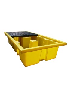 Doppel-IBC-Auffangpalette inkl. Gitterrost 1140L Wanne 2