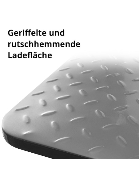 Universal-Plattformwagen klappbar mit 350 kg Tragkraft, rutschhemmender Ladefläche