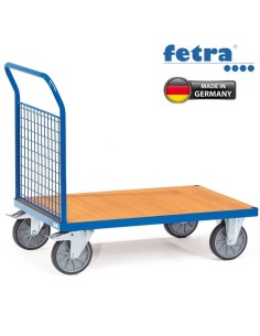 Fetra Stirnwandwagen mit Stirnwand aus Drahtgitter