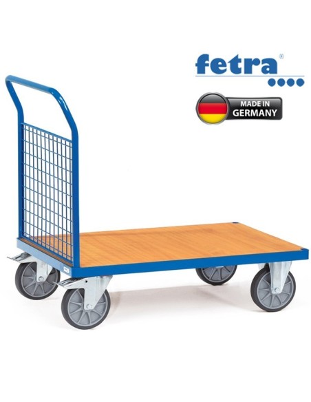 Fetra Stirnwandwagen mit Stirnwand aus Drahtgitter