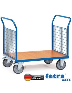 Fetra Doppel-Stirnwandwagen mit Stirnwand aus Drahtgitter