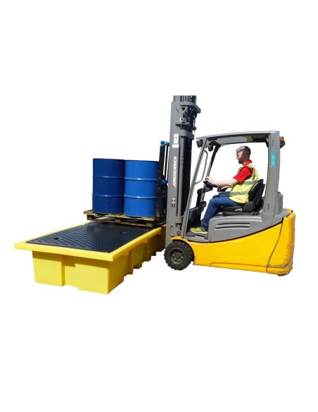 Doppel-IBC-Auffangpalette inkl. Gitterrost 1140L Wanne