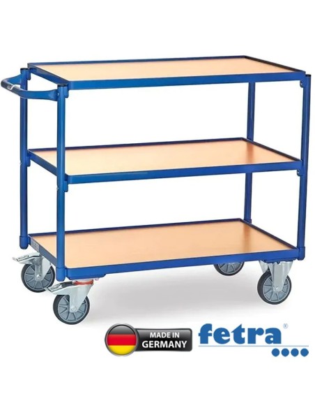 Fetra Tischwagen mit 3 Ladeflächen
