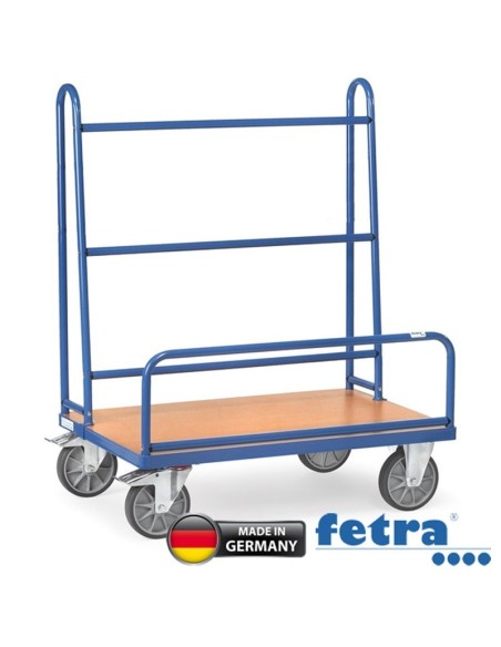 Fetra Plattenwagen mit festen Rohrbügeln Tragkraft 600kg
