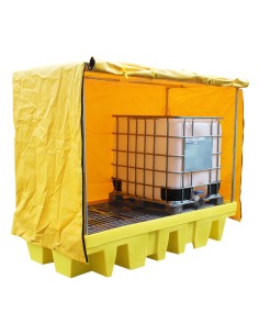 Doppel-IBC Weichabgedeckte Auffangpalette 1140L Wanne