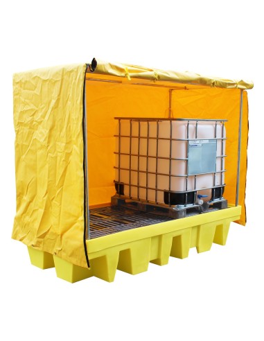 Doppel-IBC Weichabgedeckte Auffangpalette 1140L Wanne