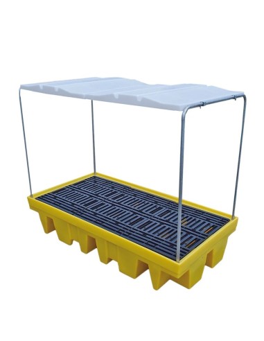 Doppel-IBC Weichabgedeckte Auffangpalette 1140L Wanne