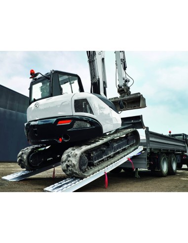 Verladerampe paar Schwerlast-Schiene XOS 400mm breit (Endkopf mit Wulst) Länge 3000mm - Tragkraft (Paar) 11300kg