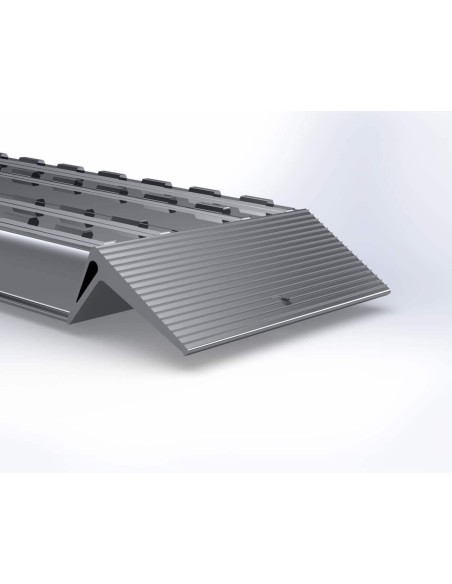 Verladerampe paar Schwerlast-Schiene XOL 605mm breit (Endkopf mit Wulst) Länge 2500mm - Tragkraft (Paar) 21300kg