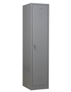 Wolfstahl Garderobenschrank Kleiderspind 1 Schliessfach Zylinderschloss Lichtgrau - Feuerrot - Enzianblau 2