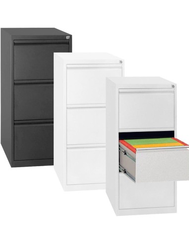 Wolfstahl Hängeregistraturschrank einlbahnig 3 Schubladen 40 x 62 x 101 cm