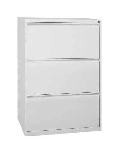 Wolfstahl Hängeregistraturschrank doppelbahnig 3 Schubladen 76 x 62 x 101 cm