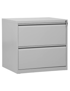 Wolfstahl Hängeregistraturschrank doppelbahnig 2 Schubladen 70 x 62 x 70 cm 2